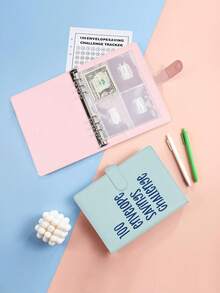 100pcs Challenge Card Envelopes, Money Saving Binder With Pre-Numbered Pockets, Suitable For Travel Organizer, Cosmetic Bags, Make-Up Pouch, Vacation Storage, Large Capacity Cosmetic Organizer, Makeup Box,Boho Vibes