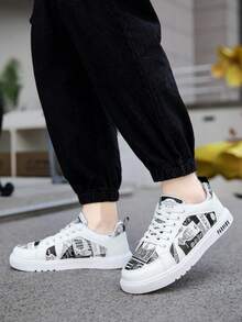 Modne i wygodne buty codzienne dla mężczyzn, odporne na zużycie, antypoślizgowe, gumowe trampki, cholewka ze skóry PU, buty codzienne, odpowiednie do wędrówek lub noszenia na co dzień, oddychające buty do biegania z odkrytymi palcami, stylowe, sznurowane buty codzienne dla mężczyzn, idealne na prezent, odpowiednie na wiosnę, lato, jesień i zimę