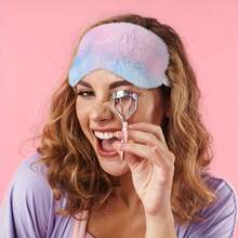 6 Stücke weiche Samt Schlafmaske, mit Hufeisen Muster, flauschig bequemer Reißverschluss, nicht elektrisches Material, geeignet für Reisen, Partys und Übernachtungen - perfekt zum Entspannen und Schlafen zuhause oder unterwegs