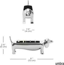 Soporte para anillos Dachsie - Cromo - Ver 4