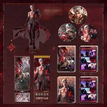 3/2/1pc Love And Deepspace Qin Che - Abyss Peripheral Set, Includes Acrylic Holographic Card Brick, Metal Badge, Desktop Standee, Anime Peripheral Collection Decoration, Suitable For Birthday Gifts, Fan Collection, Desktop Decor