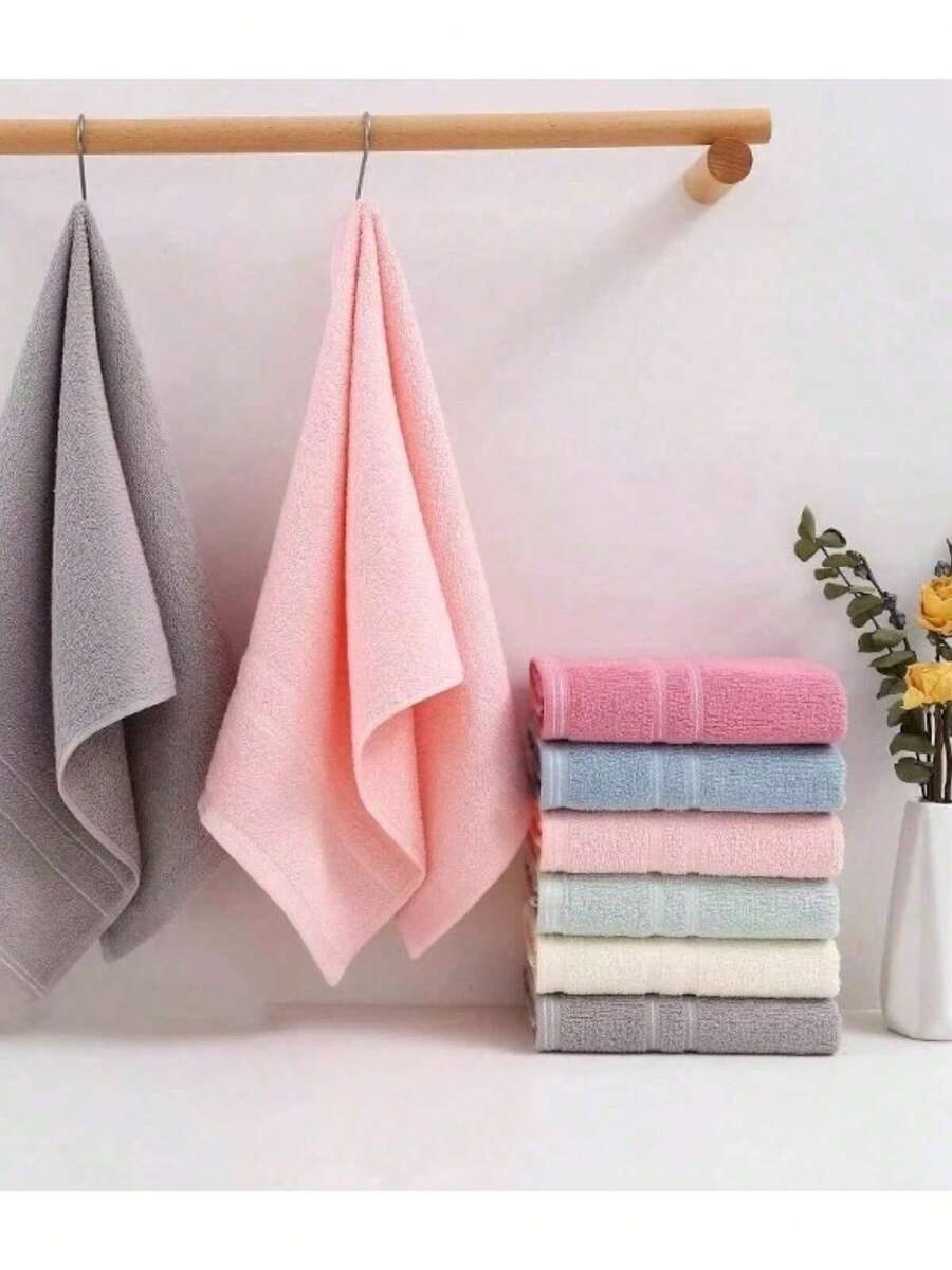 3pzs Toallas Suaves de Uso Facial 60x120cm, De Cabello, De Baño, De Camping, De Spa, De Viaje Y De Hotel, super absorbentes. - Multicolor - Ver 1