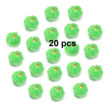 20/50 件可爱人造毛皮绒球珠，蓬松吊坠工艺珠，带铆钉细节和大孔，适合 DIY 珠宝制作、耳环、发饰和钥匙扣，可作为节日礼物赠送给家人和朋友 - 彩色 - 查看 25