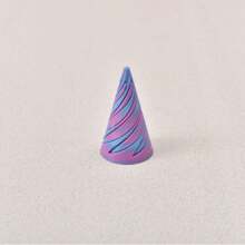 3Pcs Multi-Size Reversible Spiral Cone 3D Printed Anxiety Relief Fidget Toy,Decompression 3D Printed Double-Sided Spiral Cone - Colorful Gradient Structure, 1/2/5/10/20Pcs,Suitable As Halloween And Christmas Gifts, Metal Fiber Structure,Fidget Toys,Fidget,Sensory Toys