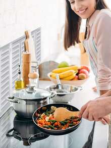 可折叠铝箔防油溅板，燃气灶隔热板，厨房食用油溅挡板，家用炉灶防油溅板 - 銀色 - 查看 3