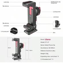 PICTRON Soporte de trípode de Metal para teléfono, 3 Zapatos fríos y Puerto Arca, Adaptador de trípode de 360 °   para,, Soporte para teléfono Celular, trípode de computadora - ST-27 - Ver 5