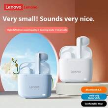 Tai nghe Bluetooth không dây Lenovo TC3302 màu đen, nhét tai bán trong, thoải mái, Bluetooth 5.3 dành cho chơi game, thể thao và nghe nhạc, tương thích với điện thoại Apple, Huawei và Xiaomi - màu đen - Xem 2