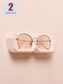 12 peças/10 peças/4 peças/3 peças/2 peças/1 peça de material plástico rígido sem furos, suporte para óculos de sol, caixa de armazenamento, estojo para óculos de sol, acessórios de exibição, adequado para colocar no quarto, sala de estar, banheiro ou escritório - multicolorido - Ver 18