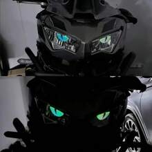 适用于汽车和摩托车的反光魔鬼眼贴纸，提高夜间可见度、耐用性和时尚性