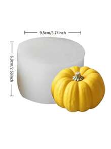 3D Pumpkin Silicone Molds (Large/Medium/Small) - For Epoxy Resin/DIY Aromatherapy Candles/Cement Gypsum Art, Durable Material For Home Decor/Tabletop Displays/Holiday Ornaments