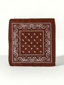 1 Set Includes: 1pc Metal Heart Diamond Cowboy Hat, 1pc Cashew Pattern Scarf, Unisex Elegant & Fashionable, Suitable For Travel, Party, Western Cowboy Theme Party And Daily Use