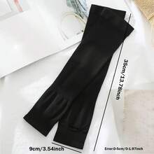 3 Pairs Of Summer Arm Sleeves For Men And Women - Lightweight And Breathable Ice Silk Fiber Fabric, Elastic Sunshade Sleeves For Outdoor Sports And Casual Wear, White/Gray/Black, Seamless Design, Comfortable Fit - 3對(黑色 + 白色 + 灰色) - 查看 7
