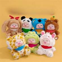 Cute Cartoon Soft Plush Meng Pig Blind Box Doll, Ceramic Pig Doll Desk/Wall Decor, Birthday Gift, Home Decoration, Figurine (Hard Ceramic Core) - 20cm - View 2