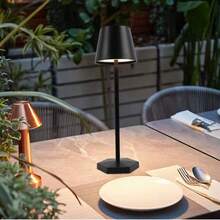 Modern Wireless Desk Lamp - USB Powered LED Table Lamp With Touch Dimming Switch, Portable Bedside Light, Black/White, Suitable For Bedroom, Living Room, Office, Patio - Includes USB Cable, Home Decor Lighting, Minimalist Style, High-Quality Material, Dimmable, Home & Office Use