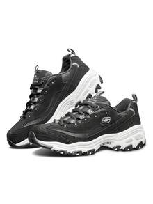 SKECHERS Fashionable Casual Sports Retro Thick Sole Platform Shoes, Suitable For Students, Birthday Gifts, Employees, Hiking, Commuting, Outdoor Activities