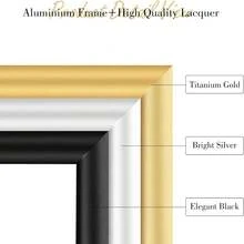 2/3pcs 12x16in/30x40cm Silver Aluminum Alloy Photo Frame, A3/A4 Modern Home Decor Art Frame, Minimalist Stylish Gold Aluminum Alloy Decorative Picture Frame - Silver - View 5