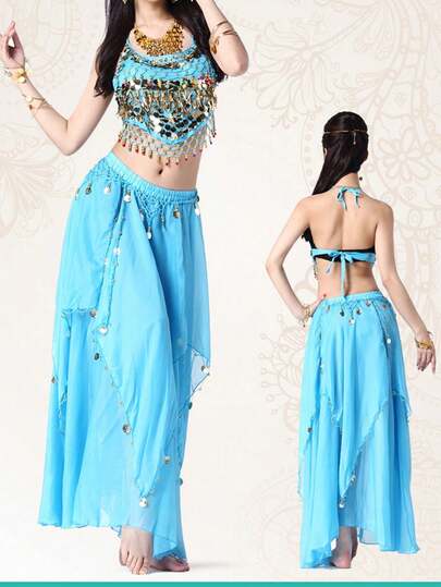 女士宝莱坞肚皮舞服装 女士阿拉伯舞台万圣节角色扮演服装