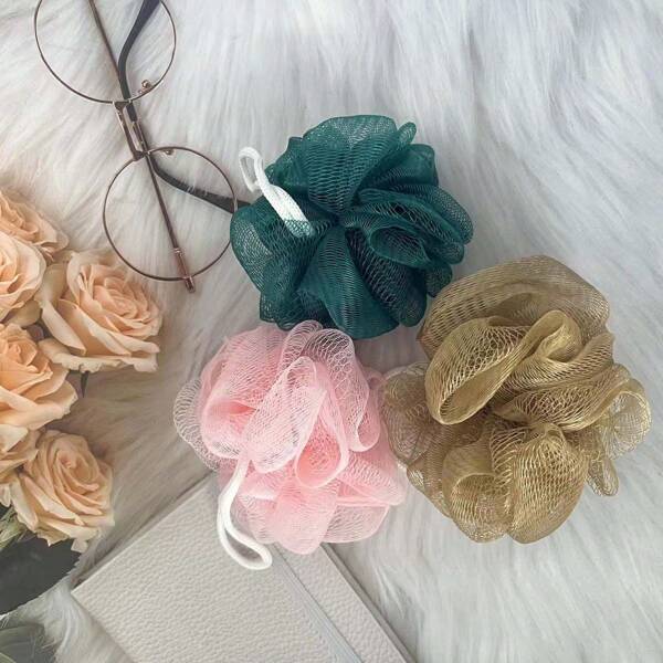 10 To 1 Shower Ball, Super Soft, Large Size, Non Scattering, High-End Shower Flower Scrub, Back Scrubbing, Shower Ball, Absorbent Towel, Shower Ball, Non Scattering Shower Flower Shower Glove Back To School