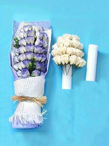 10pcs 8*4cm White Solid Foam Cylinders, Handmade DIY Flower Arranging, Wedding Decor, Cylinder Handpainted DIY Craft Material For Geometric Shapes, Suitable For Christmas & Halloween DIY Crafts And Art Projects