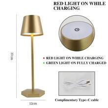 Modern Wireless Desk Lamp - USB Powered LED Table Lamp With Touch Dimming Switch, Portable Bedside Light, Black/White, Suitable For Bedroom, Living Room, Office, Patio - Includes USB Cable, Home Decor Lighting, Minimalist Style, High-Quality Material, Dimmable, Home & Office Use