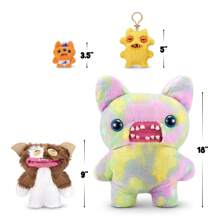 Spin Master Fuggler X  Gizmo&Stripe 9 英寸搞笑丑陋怪物毛绒玩偶收藏毛绒动物玩具官方正品模拟牙齿丑陋可爱怪物搞笑玩偶节日生日礼物，适合儿童和收藏家 - Gizmo - 查看 7