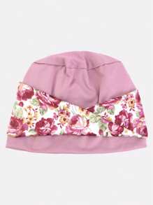 1pc Women's Printed Square Headscarf Hat, Turban Style Bohemian Headwrap, Suitable For Daily Use