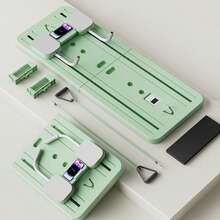 SIDIANBAN Pilates Board, Pilates Reformer Set, Multi-Purpose Foldable Pilates Reformer Board For Home, Pilates Equipment With Timer For Men, Women - 綠色 - 查看 8