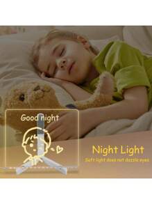 Acrylic Dry Erase Board With Led Light Up Dry Erase Board With Stand As A Glow Memo LED Letter Message Board Led Note Board White Board With 7 Color Pen For Office School Home,Back To School