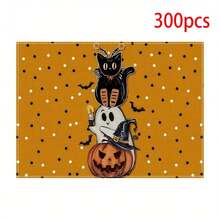 1/2/4/6 Piece Table Mat Set, Halloween Themed Style, Bat Pattern Print, Size 30x45 Cm. Polyester Halloween Placemats Are Suitable For Home Kitchens/Heat-Resistant Tablecloths, Easy To Clean, And Are Ideal Accessories For Home Kitchen Dining Tables. They Are Suitable For Family Gatherings And Indoor Occasions, And Are The Best Choice For Halloween Decoration.