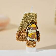 Świeca z cyframi 0-9, słodka, trójwymiarowa postać z kreskówki Psi Patrol, wtyczka do tortu urodzinowego, dekoracja na prezent