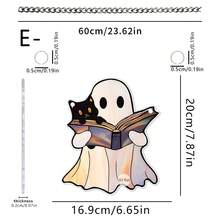 Halloween Ghost Sunlight Catcher, 2D Flat Acrylic Hanging Decoration, Suitable For Hanging In Corridors, By Windows, Outdoor Gardens, Study Rooms, Bedrooms, Living Rooms, Etc. Halloween Gift, Autumn Decoration Home Decor Halloween Decor Room Decor