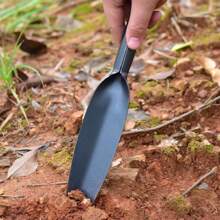 1pc Willow Leaf Metal Shovel, Small, Thickened Digging Spade For Planting, Household & Agricultural Use, Durable Garden Tool