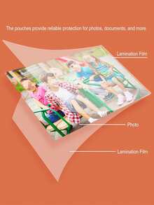 100张5英寸/6英寸/A4覆膜、多功能照片覆膜、覆膜袋、相册、文件保护膜、塑料膜、照片膜、高清防水覆膜、卡片膜保护膜 - 高级光面喷墨打印相纸，用于传单、日历、小册子DIY，适合学校家庭办公室使用