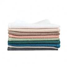 4pcs Plain Waffle Dishcloth Set, Pineapple Pattern Dishcloth, Kitchen Cleaning Rags