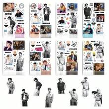 50/60/100sheet/Bag Kpop-Cosplay Skz-Stray Fans Kawaii Anime Figures Sticker Team Band Decoration Suitcase Scrapbook Phone Laptop Stationery A Christmas And Birthday Gift For A Friend - Multicolor - View 9