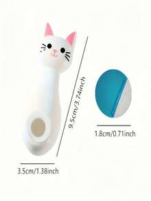 Three Creative Magnetic Hooks For Remote Controls, Featuring Strong Adhesive For Wall Mounting, Designed With A Cute Cat Cartoon, Perfect For Organizing TV And Air Conditioner Remotes Without Leaving Marks, And Suitable For Projectors - Multicolor - View 2