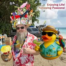 1 Tượng vịt vẹt nhiệt đới bằng nhựa vẽ tay, trang trí tiệc bãi biển sôi động & quầy bar Tiki, tượng sưu tầm chủ đề rừng nhiệt đới cho kệ nhà | Ý tưởng quà tặng mùa hè, điểm nhấn phong cách nghỉ dưỡng, niềm vui phòng tắm, nghệ thuật để bàn mang hơi thở kỳ nghỉ - Nhiều màu - Xem 7