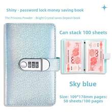 2025 New Personalized Password Lock Notebook - Portable Private Diary For Travel And Daily Records (Christmas/Thanksgiving Gift) - Glitter Color - View 8