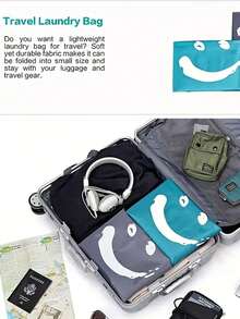 Travel Laundry Bag, Extra Large, Dirty Clothes Storage Bag, Large Enough For 4 Loads Of Laundry, Easily Fits In A Laundry Basket Or Laundry Hamper, Machine Washable, Dorm Essential, Travel Essential