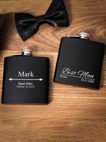 Personalized Women's Hip Flask | Customized Women's Hip Flask | Laser Engraved Hip Flask | Engraved Women's Hip Flask | Bridal Party Gift | Bridesmaid Gift - Multicolor - View 10