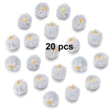 20/50 件可爱人造毛皮绒球珠，蓬松吊坠工艺珠，带铆钉细节和大孔，适合 DIY 珠宝制作、耳环、发饰和钥匙扣，可作为节日礼物赠送给家人和朋友 - 彩色 - 查看 36