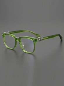 CHARMLIBRARY 2025 New Arrival Fashion Acetate Optical Glasses Frame, Luxury Black Eyeglasses For Men & Women Prescription, Stylish Business Eyewear, Wear-With-Anything Glasses Frame