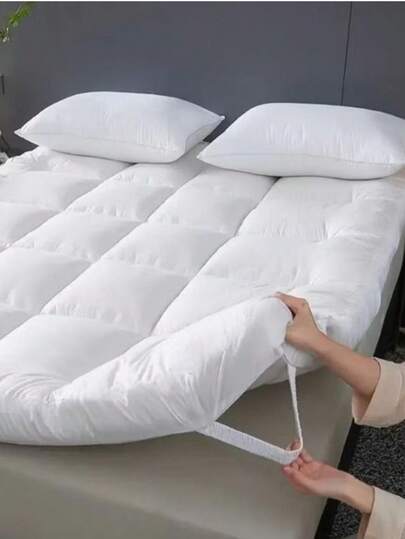 Pillow Top Protetor de Colchão 400 Fios Macio Solteiro Casal Queen e King