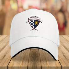 1pc Union Bordeaux Bègles Rugby Cap - Adjustable Lightweight Trucker Hat With Geometric Shield Emblem, Breathable Unisex Casual Outdoor Sports Cap For Men & Women, Father's Day Gift, Fan Merchandise, Sporty Design, Durable Construction, Men And Women, Game Day Accessory,  Headwear, Highquality Stitching, Gift Shoppers - 白色 - 查看 2