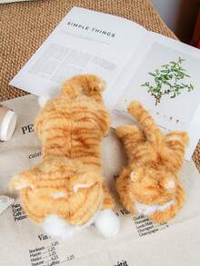 姜猫毛绒玩具 - Playful Ease - 永恒伙伴 - 橙色 11 英寸泰迪熊毛绒玩具儿童玩具、圣诞节礼物、万圣节礼物、节日礼物、儿童礼物