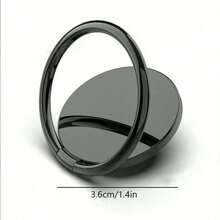 1pc 360° Rotatable Circular Magnetic Metal Ring Holder Stand Compatible With IPhone, Android Phone, Gift For Birthday, Family, Friends Phone Ring Holder Phone Grip Phone Holder