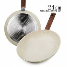 ABKOK ABKOK 9-Piece White Cookware Set- 24/28cm Frying Pan + Pizza Pan + Silicone Tools - Multi-Layer Base For All Stoves (Induction/Gas Compatible)