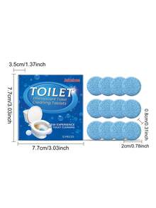 Toilet Cleaning Tablets - Effervescent Descaler, Deep Cleaning For Toilet & Bathroom, Deodorizer Cleaner, Cleaning Tool Toilet Cleaner Effervescent Tablets