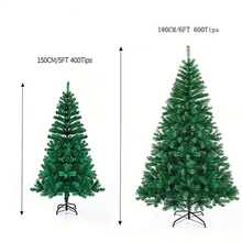Green Artificial Christmas Tree, Holiday Christmas Tree, Indoor Christmas Decoration, Suitable For Office, Home, Shop, Party, Christmas Party Decor, Party Holiday Decoration - متعدد الألوان - مشاهدة 3