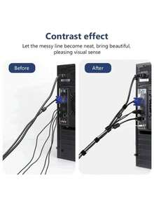 1/3/5米可重复使用魔术贴扎带，提供1米、3米或5米三种尺寸，提供便捷、耐用且多功能的线缆管理。它们非常适合管理桌面数据线、固定插座线路以及捆绑台式电脑线缆，从而打造整洁有序的空间。